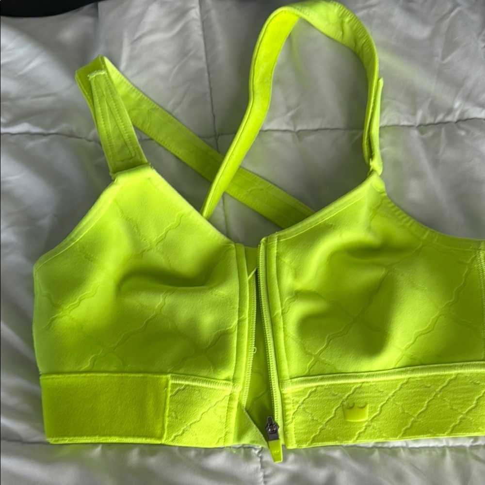 SHEFIT Neon Highlighter Yellow Flex Sports Bra